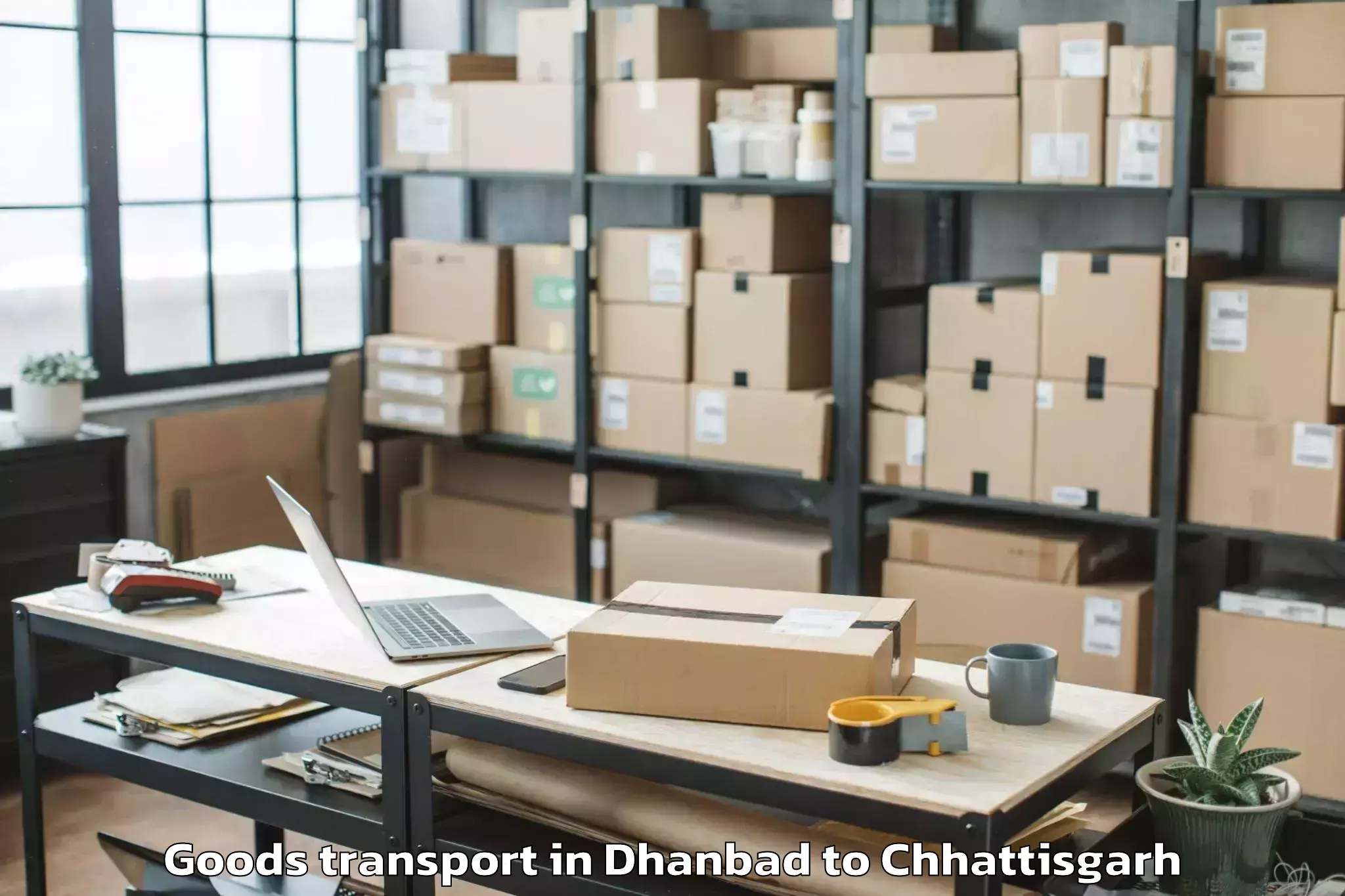 Discover Dhanbad to Chakarbhatha Goods Transport